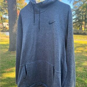 2xl tall nike thermafit hoodie grey men